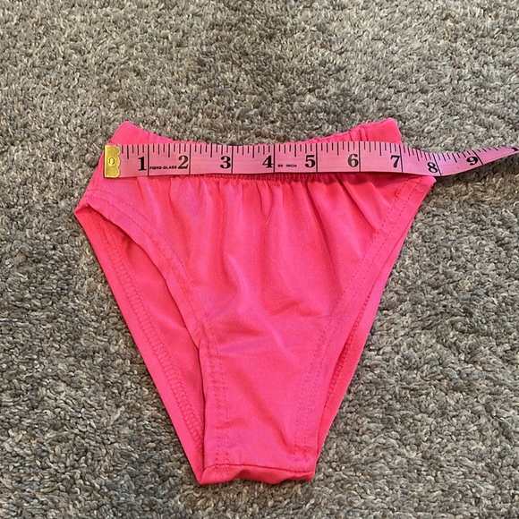 Neon Pink Toddler Bikini Set - Picture 6 of 9